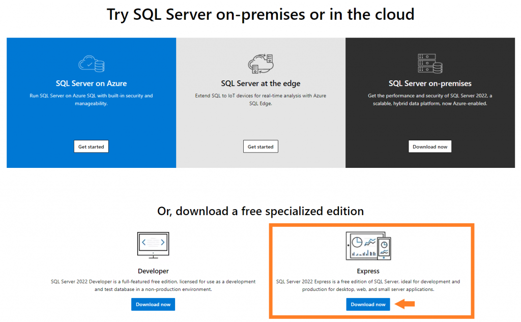 Microsoft SQL Server Database para Primavera P6
