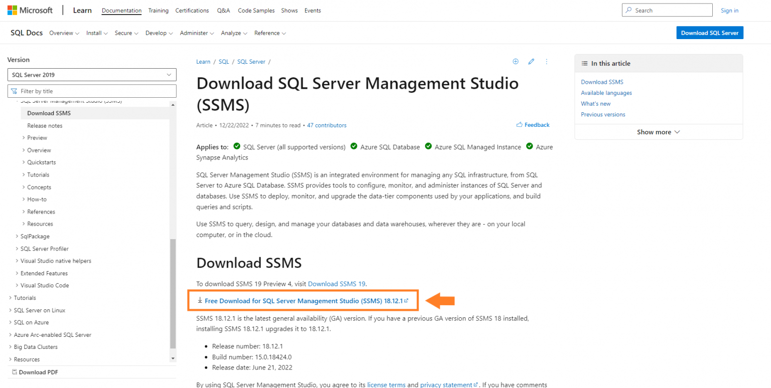 Microsoft SQL Server Database for Primavera P6 8 STEPS